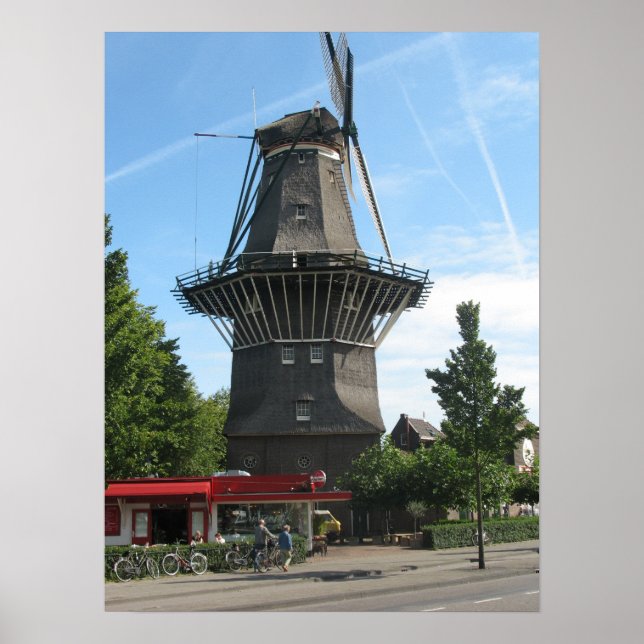 Poster de Foto "De Gooyer" de Amsterdã Windmill (Frente)