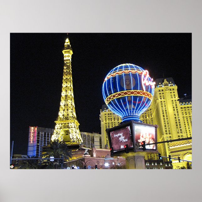 Poster de Foto de Las Vegas de Paris (Frente)