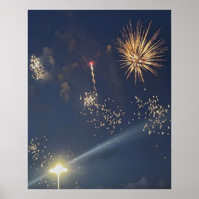 Poster de Foto do Fireworks (Frente)