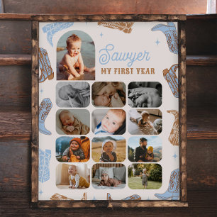 Poster de Foto do Primeiro Ano do Cowboy