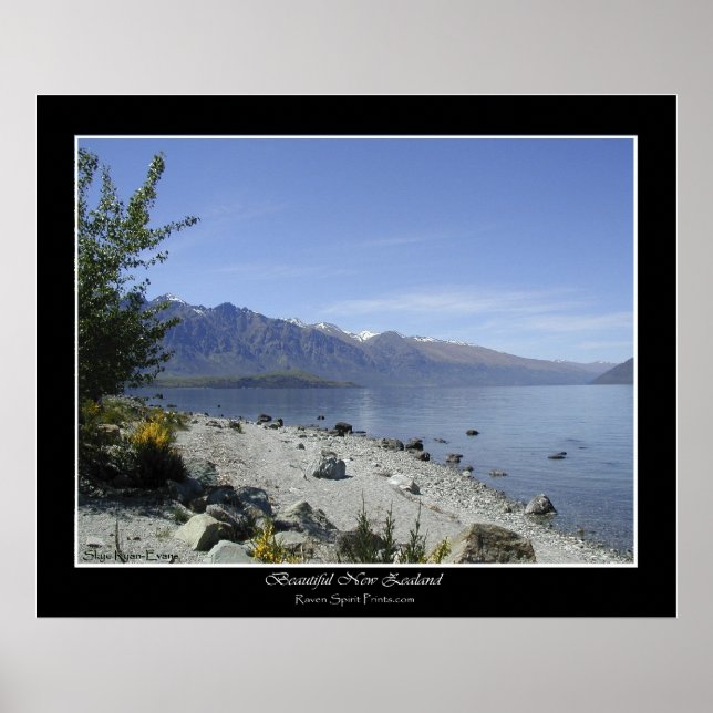 poster de Foto "LAKE WAKATIPU, NZ" (Frente)