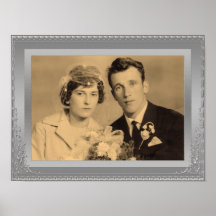 Poster de foto personalizada de quadro de borda pr