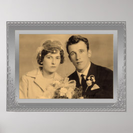 Poster de foto personalizada de quadro de borda pr