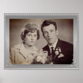 Poster de foto personalizada de quadro de borda pr