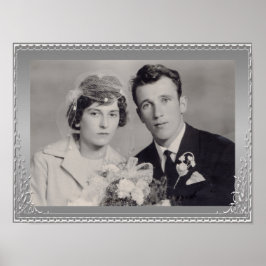 Poster de foto personalizada de quadro de borda pr