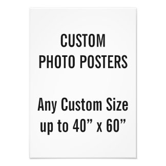 Poster de Fotografia A3 personalizada, até 40" x 6