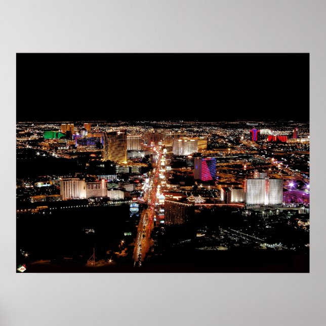 Poster de Fotografia Aérea em Las Vegas Strip (Frente)