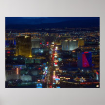 Poster de Fotografia Aérea em Las Vegas Strip