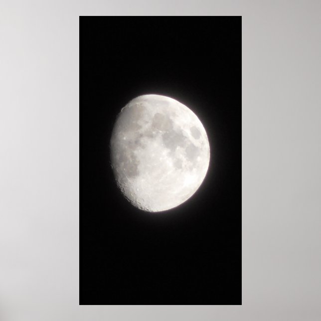 Poster de fotografia da Lua (Frente)
