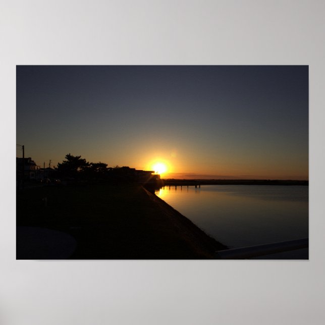 Poster de Fotografia da Paisagem do Sol (Frente)