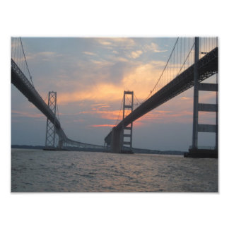 Poster de Fotografia da Ponte de Baía de Chesapeak