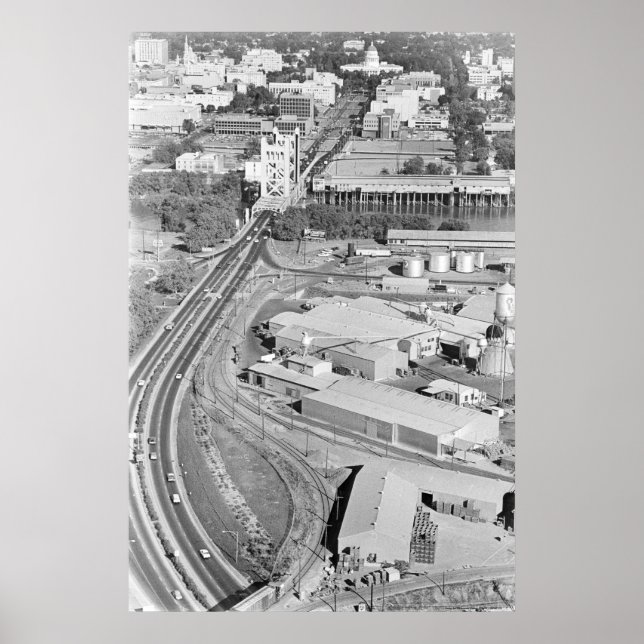 Poster de Fotografia da ponte de torre aérea (Frente)