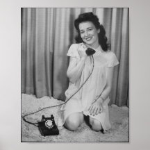 Poster de Fotografia da Rapariga do Pino-Up da Vin