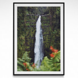 Poster de Fotografia em Cascata da Floresta Tropic