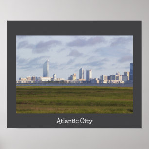 Poster de Fotografia no Skyline da Cidade do Atlân