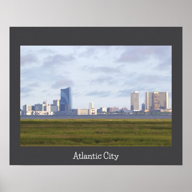 Poster de Fotografia no Skyline da Cidade do Atlân (Frente)