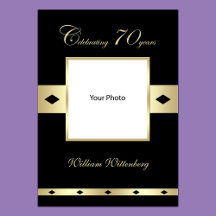 Poster de Fotografia para 70 de Aniversário