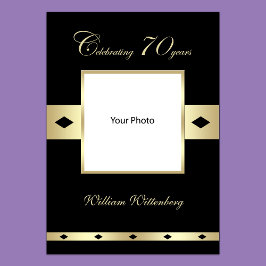 Poster de Fotografia para 70 de Aniversário