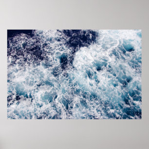 Poster de Fotografia por Ondas do Oceano Azul Prof