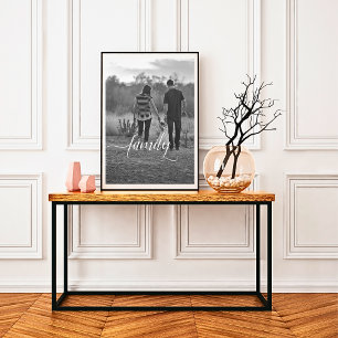 Poster de Fotografias B&W de Script Familiar