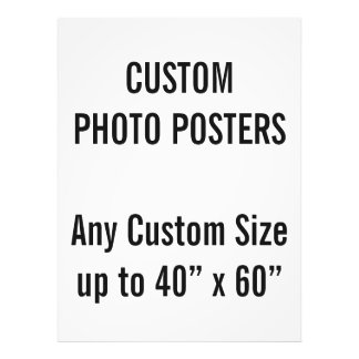 Poster de fotos personalizado de 36" x 48", até 40