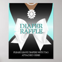 Poster de Fralda de Chá de fraldas de Tiffany Raff