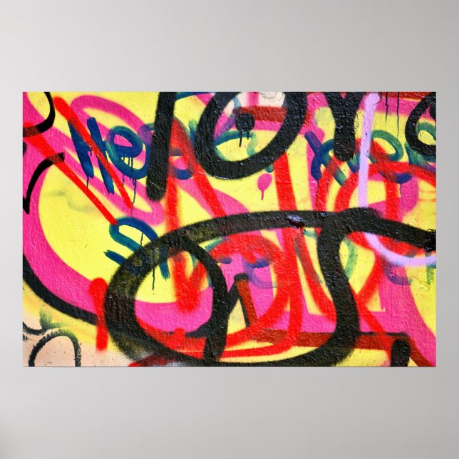 poster de fundo do grafite abstrato (Frente)