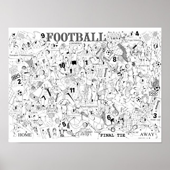 Poster de futebol (Frente)
