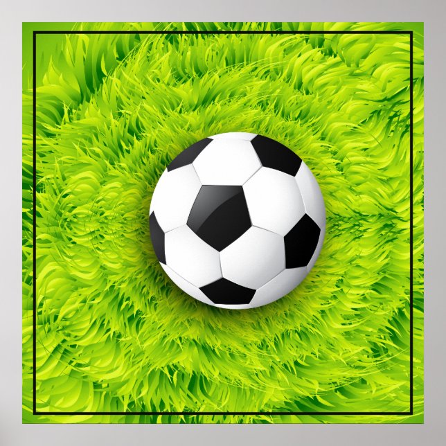 Poster de futebol 24" x 24" (Frente)