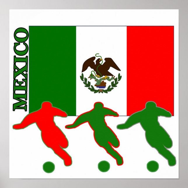 Poster de futebol do México (Frente)