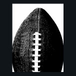 Poster de futebol - Esportes Mínimos Modernos Negr<br><div class="desc">Um futebol moderno em estilo minimalista de arte pop.</div>