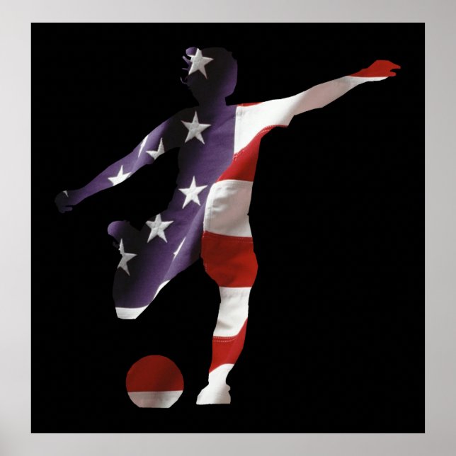 Poster de futebol feminino nos EUA (Frente)