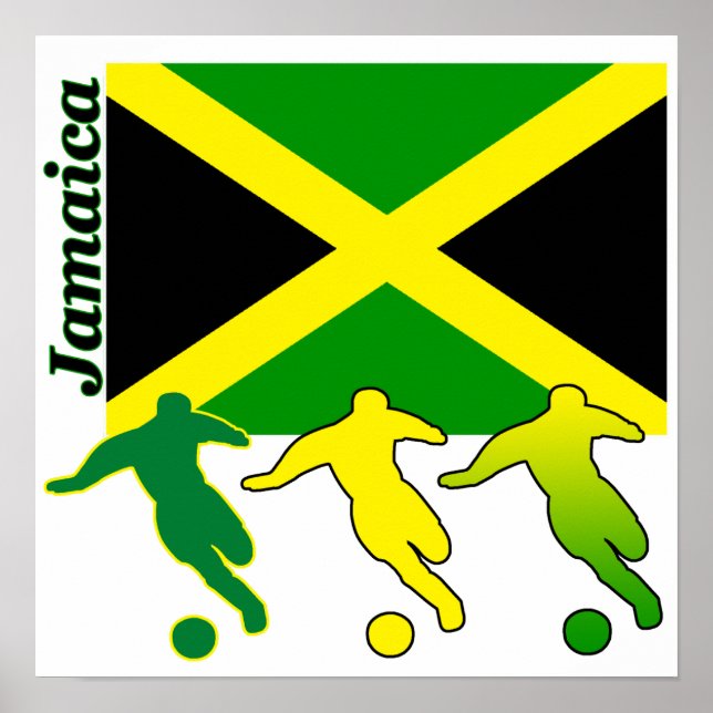 Poster de futebol na Jamaica (Frente)