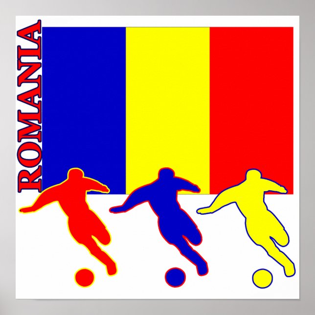 Poster de futebol na Romênia (Frente)