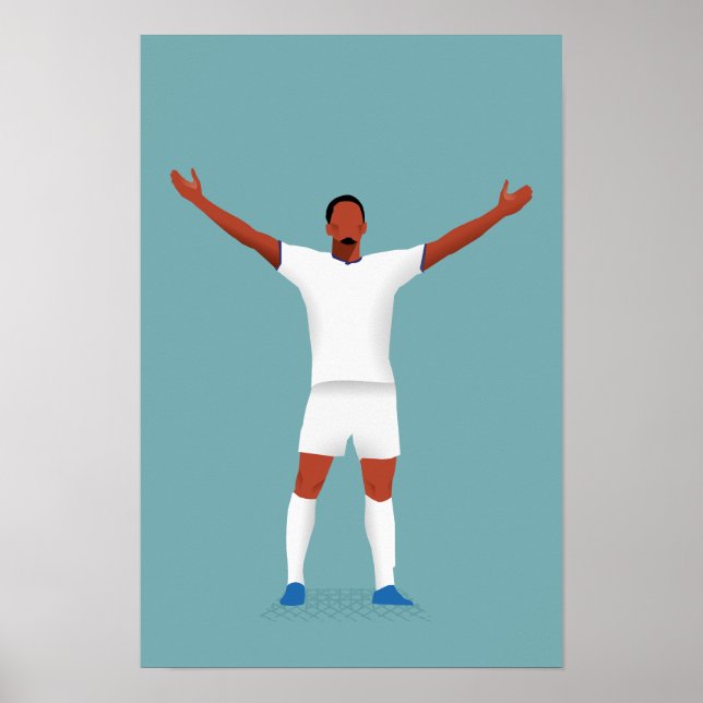 Poster De Futebol Para A Celebração De Aniversário (Frente)