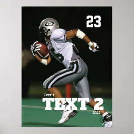 Poster de Futebol Personalizado para o Dia do Jogo