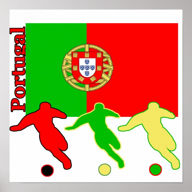 Poster de futebol Portugal (Frente)