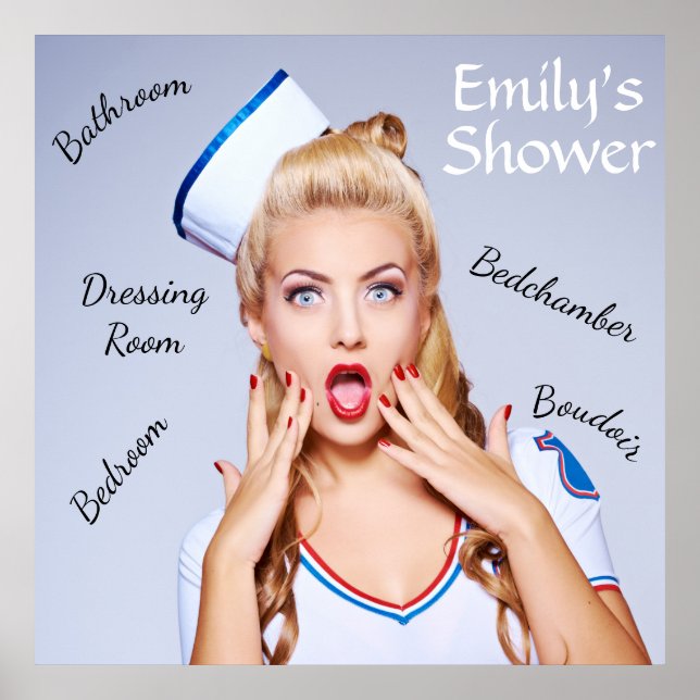 Poster de Garota do Navegador com texto editável (Frente)