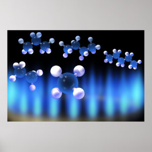 Poster de gás natural