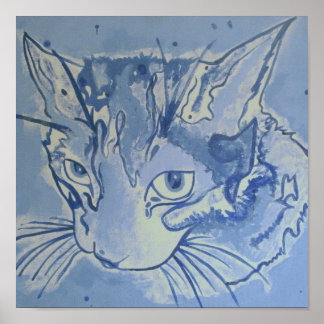 Poster de Gato Azul