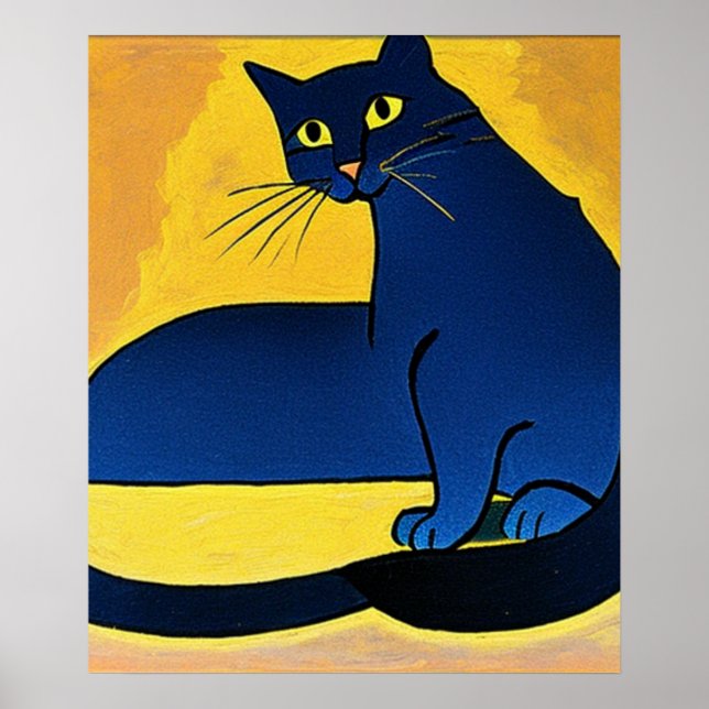 Poster de Gato Azul (Frente)