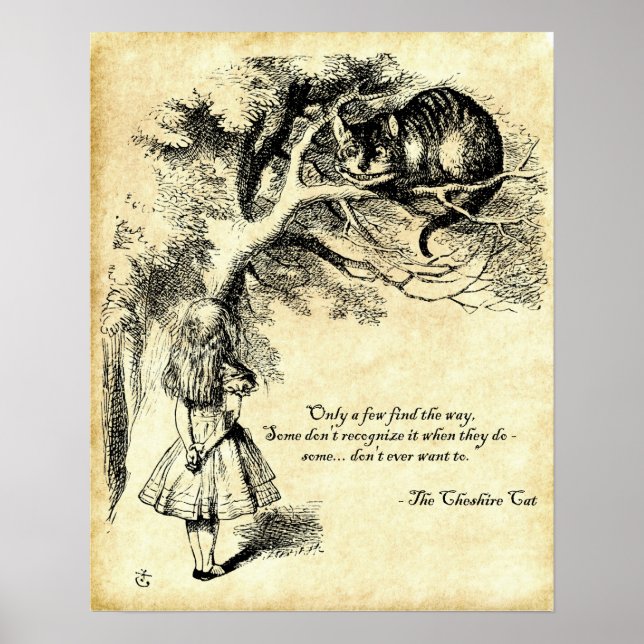 Poster de Gato de Cheshire (Frente)