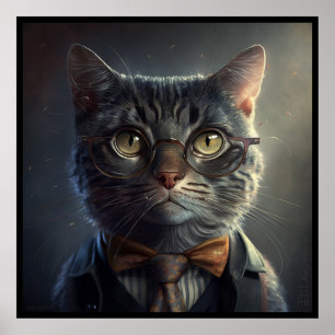 Poster de Gato Inteligente