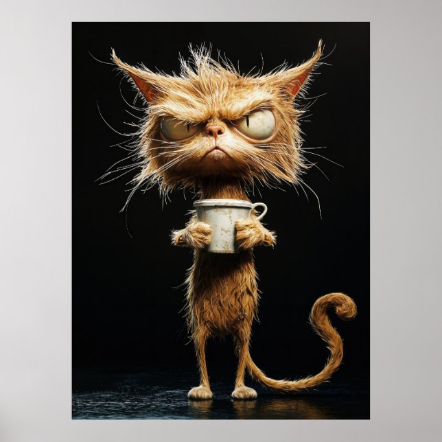 Poster de Gato Irritado (Frente)