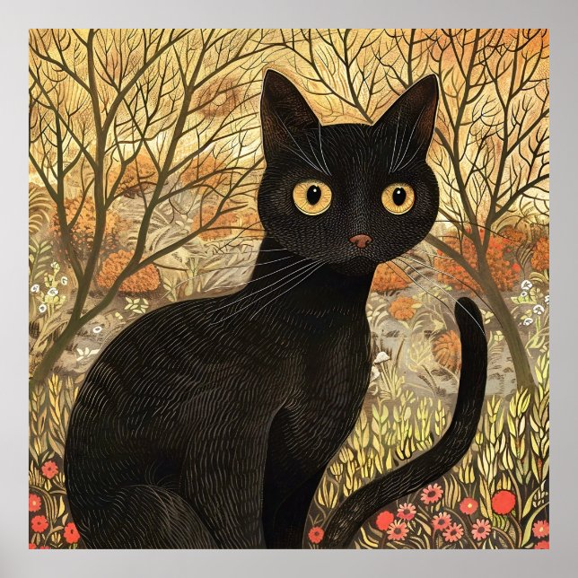 Poster de Gato Negro (Frente)