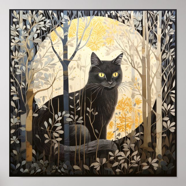 Poster de Gato Negro (Frente)