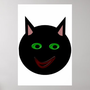 Poster de Gato Negro Halloween