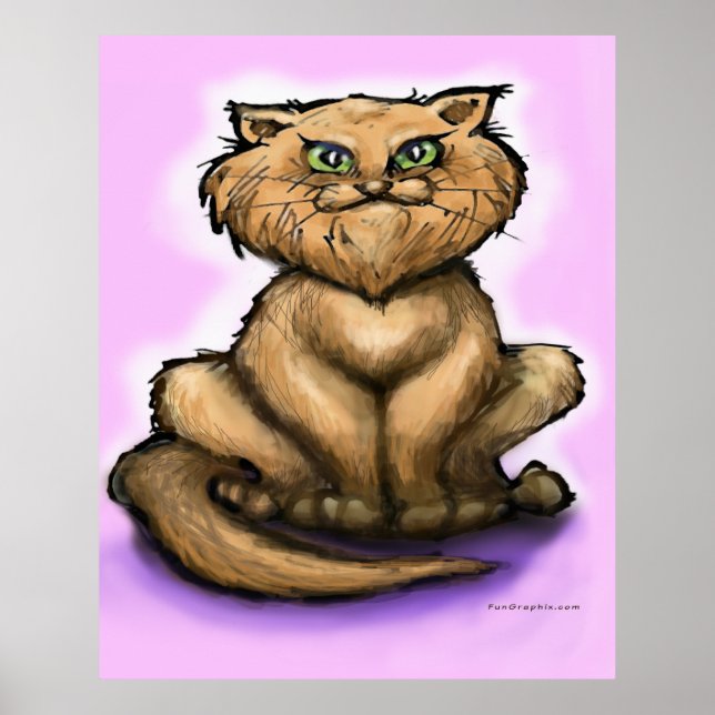 Poster de Gato Persa (Frente)
