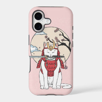 Poster de Gato Sakura Samurai Japonês