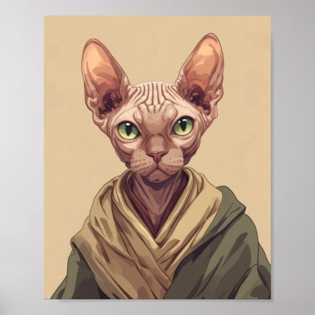 Pôster de Gato SPHYNX Posters (Frente)